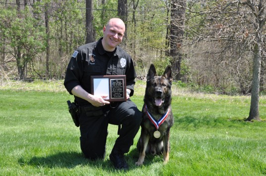 Officer Craig Payne and K9 Kriss